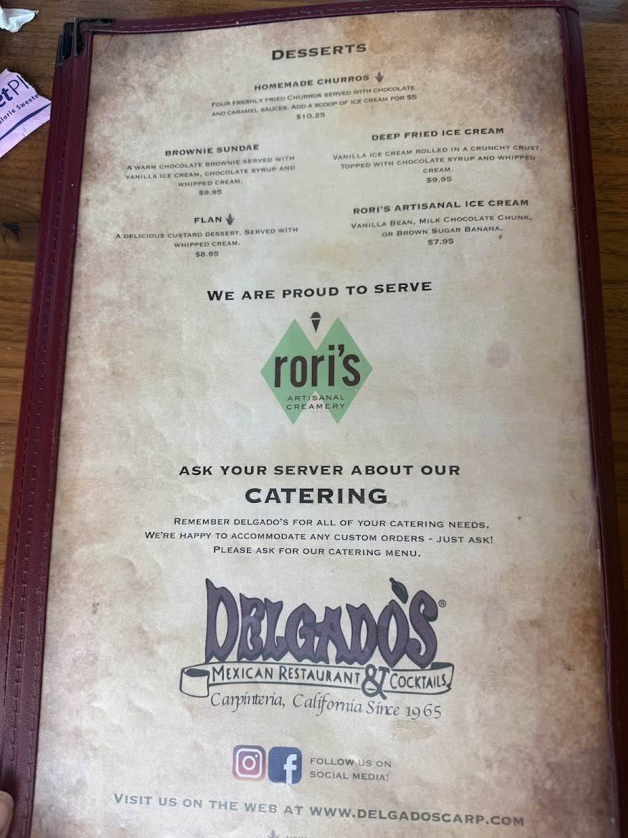 Menu Delgado's Mexican Restaurant-5